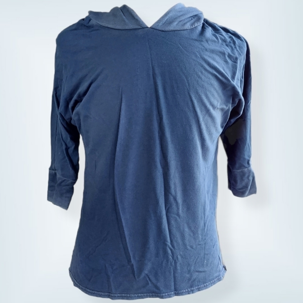 AEO Soft & Sexy Faded Blue Hoodie Top Tee - Picture 1 of 7